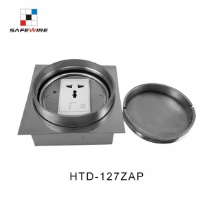 Safewire HTD-127ZAP Stainless floor box Junction Box TUV CE certificated access floor boxes EV charging station