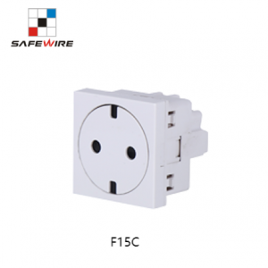 Safewire F15C Electrical outlet Socket Power outlet Socket outlet Data 45mm socket