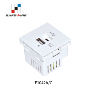 Safwire F1042AC 5V 4.2A USB charger type A+type C/45mm USB Charger