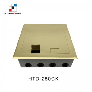 Safewier HTD-250KP Raised screed concrete carpet floor boxes floor socket hatches floor box