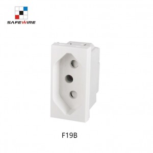 Safewire F19B 22.5*45mm Brazil NBR Sockets / Power Socket Outlet / Wall Socket