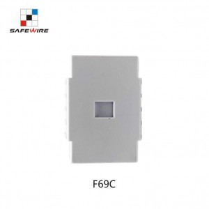 Safewire F69C 45*45MM HDMI Male socket white