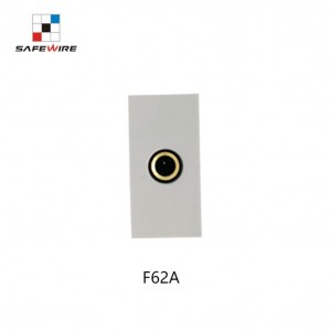 Safewire F62A 45*22.5mm Female Connector for Wall Plate Speaker Socket