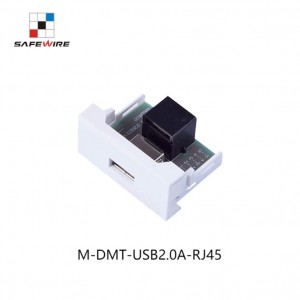 Safewire M-DMT-USB2.0A-RJ45 45*22.5mm 180 Degree RJ45 to USB 2.0A Modules