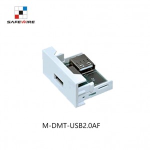 Safewire M-DMT-USB2.0AF 45*22.5mm 90 Degree USB 2.0A to USB 2.0A Modules