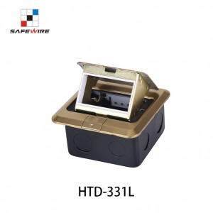 Safewire HTD-331L Cavity floor boxes Junction Box underfloor bottom boxes EV charging station