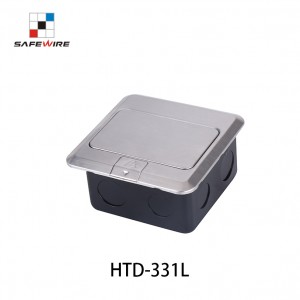 Safewire HTD-331L Cavity floor boxes Junction Box underfloor bottom boxes EV charging station