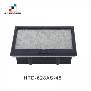 Safewire HTD-628AS-45 access floor boxes TUV CE certificated cavity floor boxes EV charging station