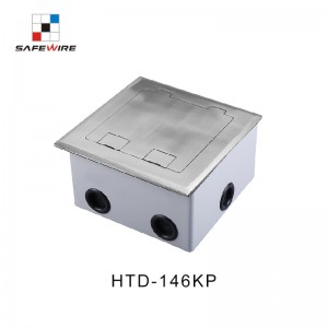 Safewire HTD-146KP Service outlet box access floor boxes concrete floor boxes TUV CE certificated EV charging station