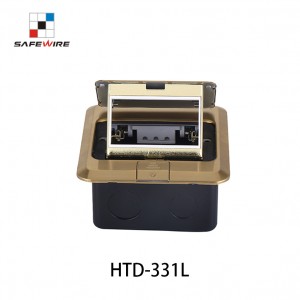 Safewire HTD-331L Cavity floor boxes Junction Box underfloor bottom boxes EV charging station