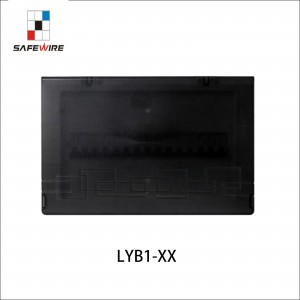 Safewire LYB1-9 Metal Housing Distribution Box BLACK