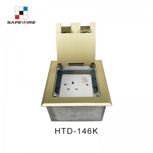 Safewire HTD-146KP-86 Service outlet box TUV CE certificated access floor boxes concrete floor boxes EV charging station