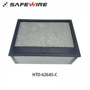 Safewire HTD-626AS-C TUV CE certificated access floor boxes cavity floor boxes EV charging station