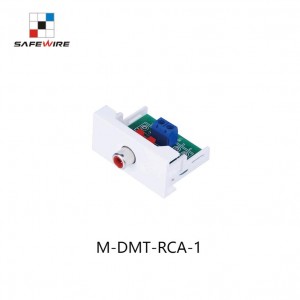 Safewire M-DMT-RCA-1 45*22.5mm Video Socket & Audio Socket 1/2/3 RCA Modules