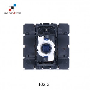 Safewire F22-2 RCD switch socket Residual current device 2 gang RCD outlets Portable RCD adaptor