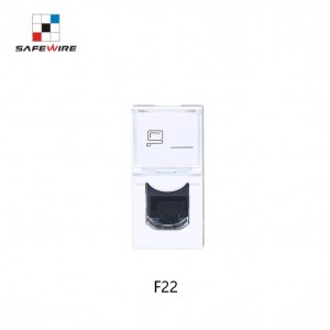 Safewire F22 45*22.5mm RJ45 utp cat5e toolless