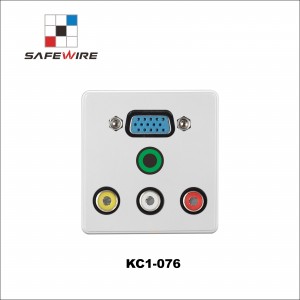 Safewire KC1-076 A/V socket and VGA,Audio play 10A