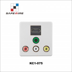 Safewire KC1-075 A/V socket and HD socket, Audio play 10A