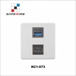 Safewire KC1-073 USB and HD video socket 13A