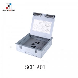 Safewire SCF-A01 TUV CE certificated access floor boxes cavity floor boxes EV charging station