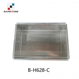 Safewire B-H628-C Single Port 86*86mm Cutout 50*50mm Bevelled Type Faceplate