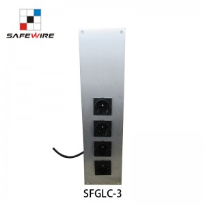 Safewire SFGLC-3 Stainless kitchen Wire power distribution Units 6 ways modular socket