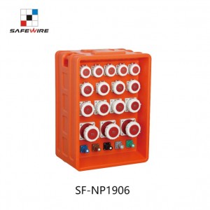 Safewire SF-NP1906 Outdoor IP66 Industrial Mobile Portable Waterproof Combined Socket Distribution Box