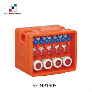 Safewire SF-NP1905 Outdoor IP66 Industrial Mobile Portable Waterproof Combined Socket Distribution Box