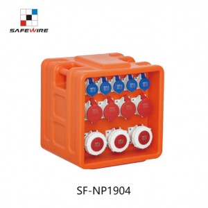 Safewire SF-NP1904 Outdoor IP66 Industrial Mobile Portable Waterproof Combined Socket Distribution Box