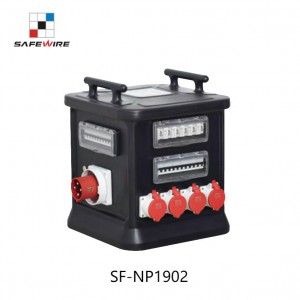 Safewire SF-NP1902 Outdoor IP66 Industrial Mobile Portable Waterproof Combined Socket Distribution Box