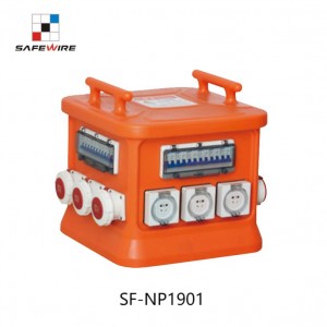 Safewire SF-NP1901 Outdoor IP66 Industrial Mobile Portable Waterproof Combined Socket Distribution Box