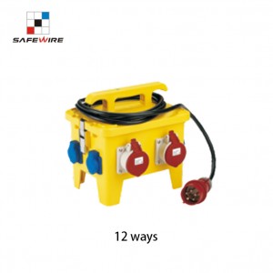 Safewire SF-1806A IP44 or IP67 12 mobile waterproof socket box industrial electric power waterproof outdoor