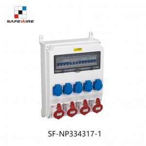 Safewire SF-NP334317-1 Outdoor IP66 Industrial Mobile Portable Waterproof Combined Socket Distribution Box