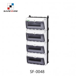 Safewire SF-0048 IP65 PC Plastic Waterproof Power Distribution Box