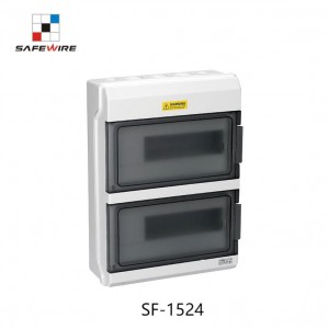 Safewire SF-1524 IP65 Indoor Plastic Waterproof Breaker Boxes MCB Power Distribution Box