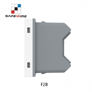 Safewire F2B 15000 Pull out Plug Number 2 Pin Socket 10A PC Plastic