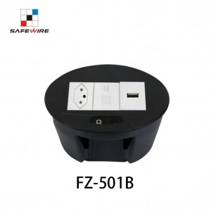 Safewire FZ-501B Power Module/Circular Desktop Socket with/Mounted Desk Socket