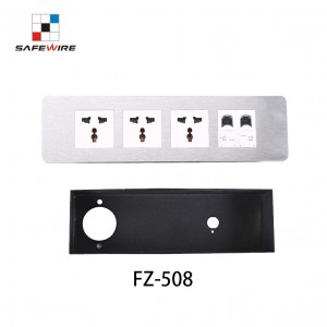 Safewire FZ-508 Aluminium alloy Counter top outlet Stainless socket