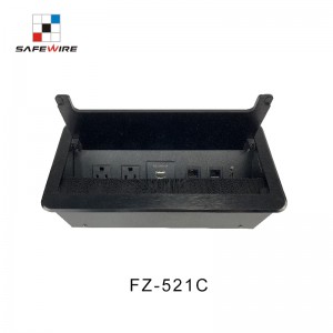 Safewire FZ-521C USB Charger Flip up Desktop Socket AV Desktop Box