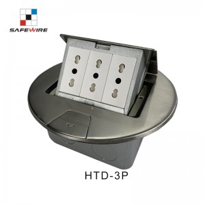 Safewire HTD-3/3P Stainless floor box Junction Box TUV CE certificated access floor boxes EV charging station