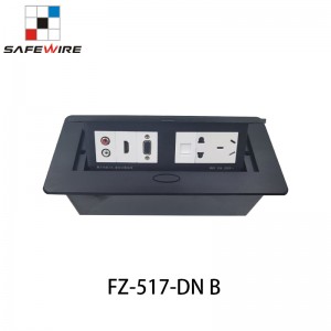 Safewire FZ-517DN-B Raised screed concrete carpet desktop boxes desktop socket hatches desktop box