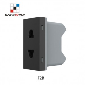 Safewire F2B 15000 Pull out Plug Number 2 Pin Socket 10A PC Plastic