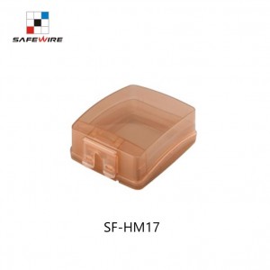 Safewire SF-HM17 IP55 waterproof box PP+sillicone seal brown for 1 gang 86 switch socket