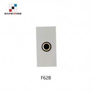 Safewire F62B 45*22.5mm Female Connector for Wall Plate speaker socket solderless