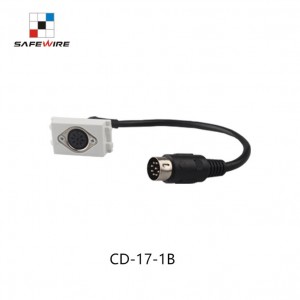 Safewire CD-17-1B 8 Pin Female microphone with cable 128 Type Module Socket