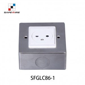 Safewire SFGLC86-1 Under Table Power PDU L/Conference Table Connectivity Box/Office Socket