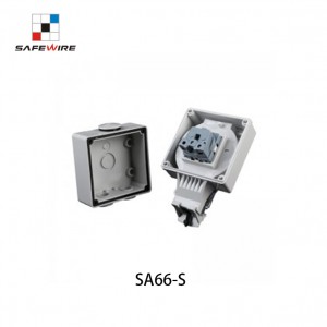 Safewire SA66-S IEC60884 Standard IP66 Outdoor Waterproof Wall Socket Enclosure Box