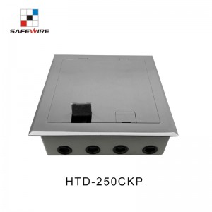 Safewier HTD-250KP Raised screed concrete carpet floor boxes floor socket hatches floor box