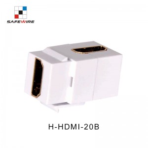 Safewire H-HDMI-20B 90 Degree HDMI Female-Female Adaptor Module