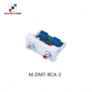 Safewire M-DMT-RCA-2 45*22.5mm Video Socket & Audio Socket 1/2/3 RCA Modules